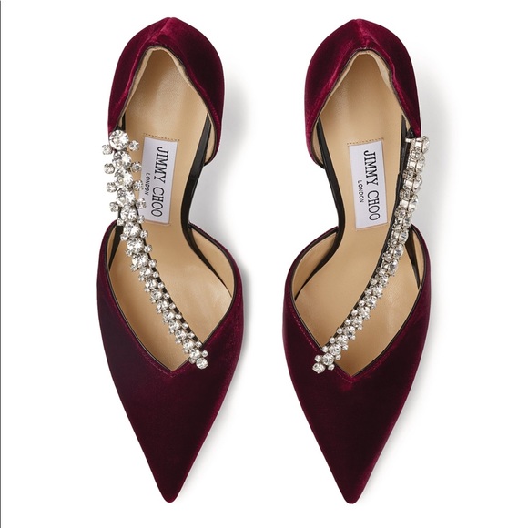 JIMMY CHOO Velvet Bee Pumps 100 36.5. Beautiful condition! - Picture 3 of 12